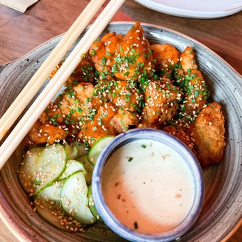 Anthem - JFC Popcorn Chicken - Sriracha Honey - American Near Me - Austin, Texas Anthem - JFC Popcorn Chicken - Sriracha Honey - American Near Me - Austin, Texas