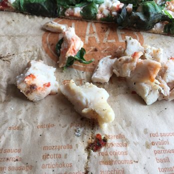 Blaze Pizza - Not sure if this chicken is cooked. - Salad Near Me - Decatur, Georgia
