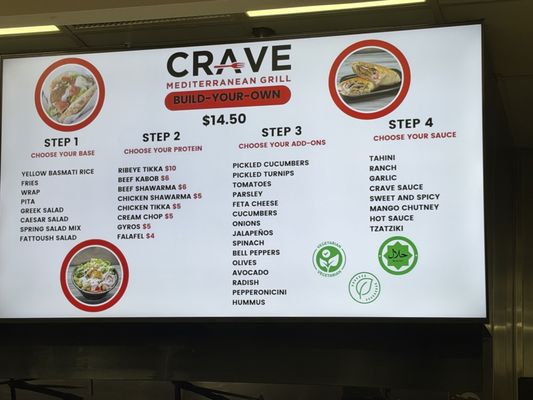 Menu photo 2 CRAVE Mediterranean Grill El Cajon, CA Menu photo 2 CRAVE Mediterranean Grill El Cajon, CA