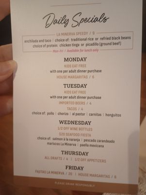 Menu photo 1 La Minerva North Charleston, SC