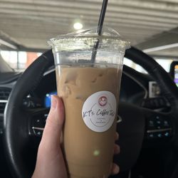 KT'S Coffee Talk - Iced salted caramel cheesecake latte