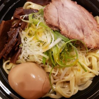 Chicago Ramen Wheeling - Red Miso Ramen with Egg before broth is added - Ramen Near Me - Wheeling, Illinois