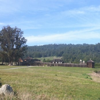 Fort Ross State Historic Park - The fort and hillside - Parks Near Me - Jenner, California