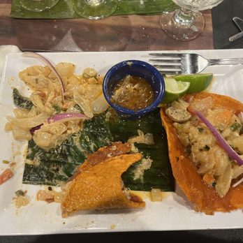 El Torito - tacos gobernador are mostly onion and chile pasilla with mushrooms. i counted and it has only 3 shrimp. margaritas are great - Mexican Near Me - Milpitas, California