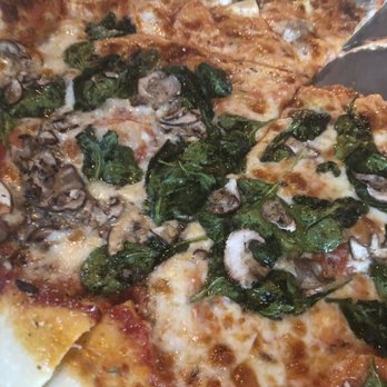 Pie Guy Pizza - Custom Pie - half spinach & mushroom and half sausage pineapple and pepperoni - Pizza Near Me - St. Louis, Missouri Pie Guy Pizza - Custom Pie - half spinach & mushroom and half sausage pineapple and pepperoni - Pizza Near Me - St. Louis, Missouri