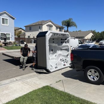 My Spa Fix - The Tub finally arrived! The delivery/ installation team from My Spa Fix was top notch! - Pool & Hot Tub Service Near Me - Oakdale, California My Spa Fix - The Tub finally arrived! The delivery/ installation team from My Spa Fix was top notch! - Pool & Hot Tub Service Near Me - Oakdale, California