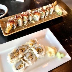 Tokai Sushi - Spicy Scallop Roll and Rich to Rich Roll