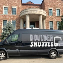 Eight Black Airport Shuttle - Boulder Shuttle at the Koelbel Building at CU Boulder