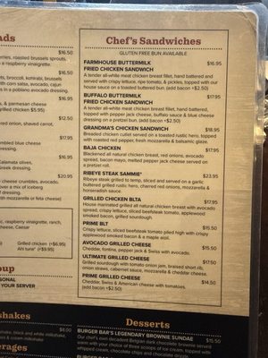 Menu photo 8 Babylon Burger Bar Babylon, NY