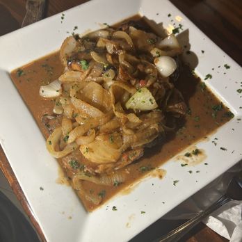 Sangria Tapas Bar & Restaurant - Grilled Pork Chops w Caramelized onion sauce - Tapas Bars Near Me - Jamaica, New York