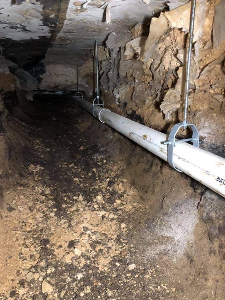 Slide of plumbers crack plumbing