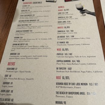 Pubbelly Sushi - Drink menu - Sushi Bars Near Me - Pembroke Pines, Florida