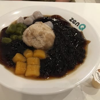 ZenQ - G2 - grass jelly with tapioca , grass jelly ice , "q balls " a little bland - Desserts Near Me - Markham, Ontario