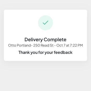OTTO - Proof of delivery - well past slated delivery time. - Pizza Near Me - Portland, Maine OTTO - Proof of delivery - well past slated delivery time. - Pizza Near Me - Portland, Maine