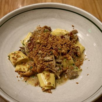 Tavernetta - Pappardelle ($36 - Guinea hen, pancetta, chanterelles, pangrattato) - Italian Near Me - Denver, Colorado