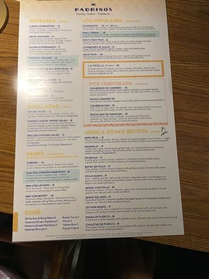 Menu photo 7 Padrino's Cuban Restaurant Plantation, FL