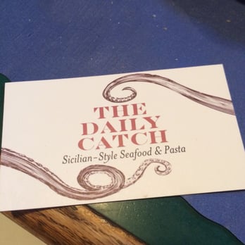 The Daily Catch - Business card had a nice design. - Italian Near Me - Boston, Massachusetts The Daily Catch - Business card had a nice design. - Italian Near Me - Boston, Massachusetts