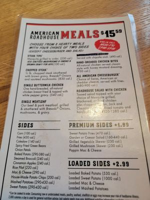 Menu photo 1 Logan's Roadhouse Chico, CA