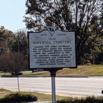 Old Hopewell Cemetery - Old Hopewell Cemetery Historical Marker, Anderson - Landmarks & Historical Buildings Near Me - Anderson, South Carolina Old Hopewell Cemetery - Old Hopewell Cemetery Historical Marker, Anderson - Landmarks & Historical Buildings Near Me - Anderson, South Carolina