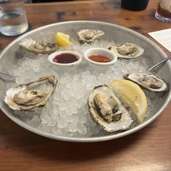 Common Restaurant  - Cold smoked oysters. The cocktail sauce is AMAZING!!!!! - Cocktail Bars Near Me - Savannah, Georgia
