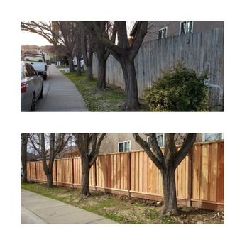 Ergeon - Before & After fence installation. - Fences & Gates Near Me - Sacramento, California Ergeon - Before & After fence installation. - Fences & Gates Near Me - Sacramento, California
