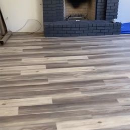 Image of luxury vinyl plank installed.
