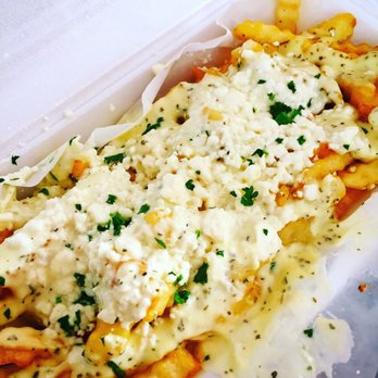 Quick Gyro Mediterranean - Fries made to order with feta cheese and garlic sauce - Mediterranean Near Me - Mill Creek, Washington Quick Gyro Mediterranean - Fries made to order with feta cheese and garlic sauce - Mediterranean Near Me - Mill Creek, Washington