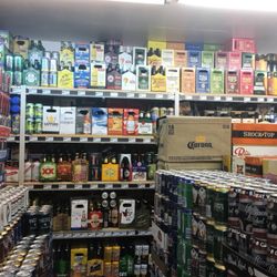 Liquor Bay - The beer cooler is packed, weirdly claustrophobic