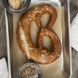 Warm Pretzel & Wasabi Pub Cheese Warm Pretzel & Wasabi Pub Cheese