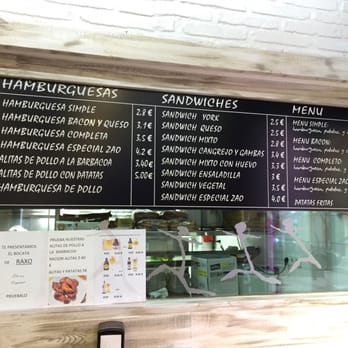 Bocatería Zao - Menu - Sandwiches Near Me - Cambados, PO