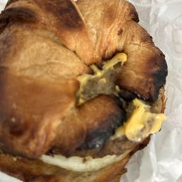 Burnt croissant Burnt croissant