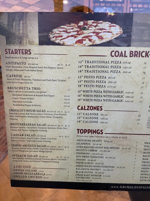 Menu photo 2 Grimaldi's Huntsville, AL Menu photo 2 Grimaldi's Huntsville, AL