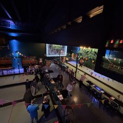 Silva - Aerial shot of the bocce courts