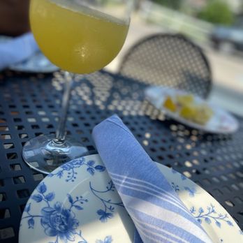 Root & Bone Indianapolis - Big glass of mimosa that our server constantly refilled - American Near Me - Indianapolis, Indiana