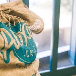 iD Tech - Alexa Café - Alexa Cafe - Burlap Coffee Sack