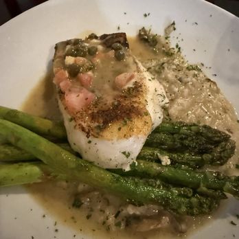 Jeff's Inviting Food and Spirits - Seabass risotto asparagus - American Near Me - Orange, California Jeff's Inviting Food and Spirits - Seabass risotto asparagus - American Near Me - Orange, California