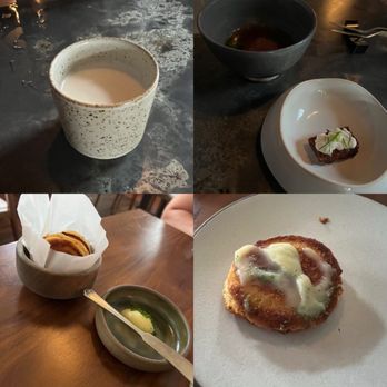 Saint Germain - Parmesan broth, biscuits and butter, potato dish - Wine Bars Near Me - New Orleans, Louisiana