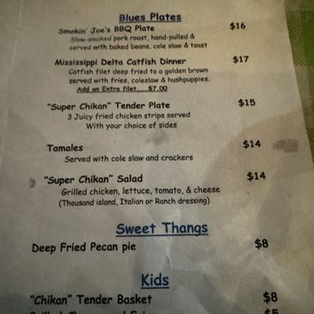 Ground Zero Blues Club - Menu - Jazz & Blues Near Me - Clarksdale, Mississippi