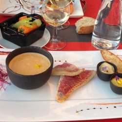 Brasserie du Belvédère - Filets de rougets façon bouillabaisse . Divin .