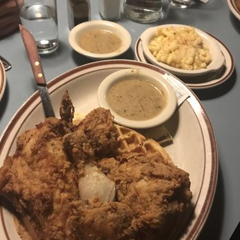 Steuben's Uptown - Chicken and waffles with a side of mac& cheese - Diners Near Me - Denver, Colorado Steuben's Uptown - Chicken and waffles with a side of mac& cheese - Diners Near Me - Denver, Colorado