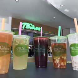 TBaar - Grapefruit Aloe, Amazing Lemonade, Just Beet It, Fresh Passionfruit Green Tea, TBaar Milk Green Tea w/ Pudding