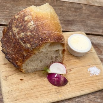 Clark's Oyster Bar - Complementary loaf of Sour dough bread - Desserts Near Me - Montecito, California