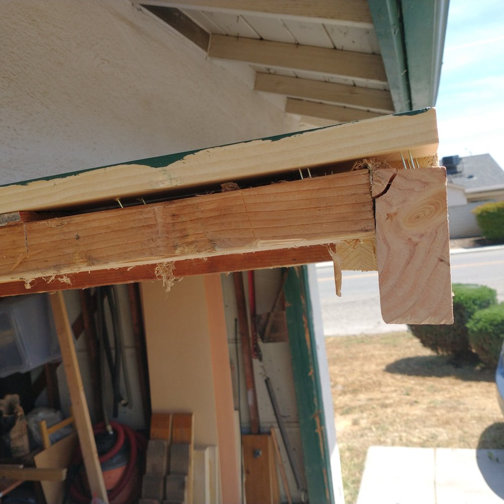 Great Pacific Exterminator - Look at the gaps he left. He took off the 2x4 then put it back on without leveling it so i have staples and a crooked 2x4 jamming the door - Pest Control Near Me - Fresno, California Great Pacific Exterminator - Look at the gaps he left. He took off the 2x4 then put it back on without leveling it so i have staples and a crooked 2x4 jamming the door - Pest Control Near Me - Fresno, California