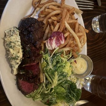 Chez Fonfon - Hanger steak with pommes frites - French Near Me - Birmingham, Alabama Chez Fonfon - Hanger steak with pommes frites - French Near Me - Birmingham, Alabama
