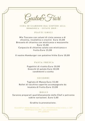 Menu photo 1 Gusto & Fiori Valenzatico, PT