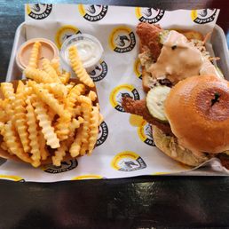 Deliciousness! The chicken slider and fries were great! Deliciousness! The chicken slider and fries were great!