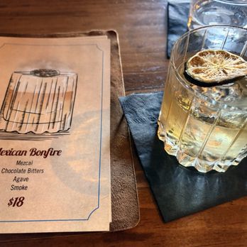 Barrelhouse Burlingame - Mexican Bonfire cocktail smoked with oak kindling. - Wine Bars Near Me - Burlingame, California Barrelhouse Burlingame - Mexican Bonfire cocktail smoked with oak kindling. - Wine Bars Near Me - Burlingame, California