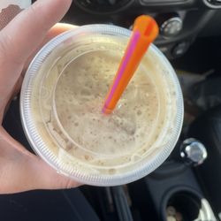 Foam in an iced coffee..