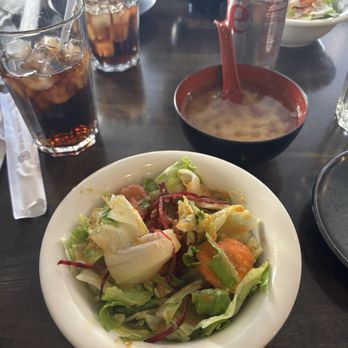 Itto Sushi - Salad with ginger dressing & miso soup come with the lunch special! - Korean Near Me - Jersey City, New Jersey Itto Sushi - Salad with ginger dressing & miso soup come with the lunch special! - Korean Near Me - Jersey City, New Jersey