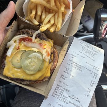 McDonald's - Proof of their mistake (ordered medium fry--received a small ) - Fast Food Near Me - Pismo Beach, California